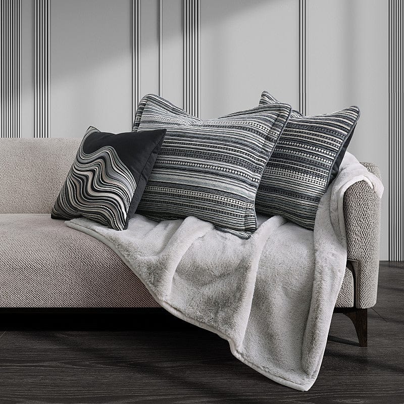 J. Queen New York Decorative Coordinate Pillows Parallel 18" Square Decorative Throw Pillow