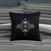 J. Queen New York Decorative Coordinate Pillows Parallel 18" Square Embellished Decorative Throw Pillow