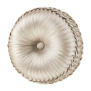 J. Queen New York Decorative Coordinate Pillows Pecora Tufted Round Decorative Throw Pillow