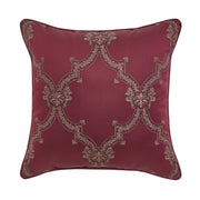 J. Queen New York Decorative Coordinate Pillows Phyllis 20" Square Embellished Decorative Throw Pillow