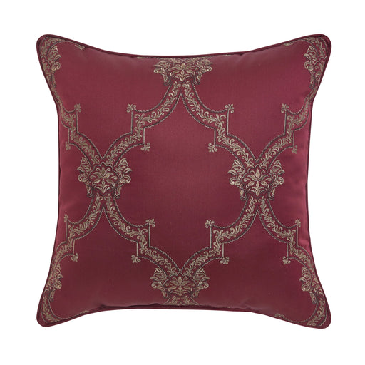 J. Queen New York Decorative Coordinate Pillows Phyllis 20" Square Embellished Decorative Throw Pillow