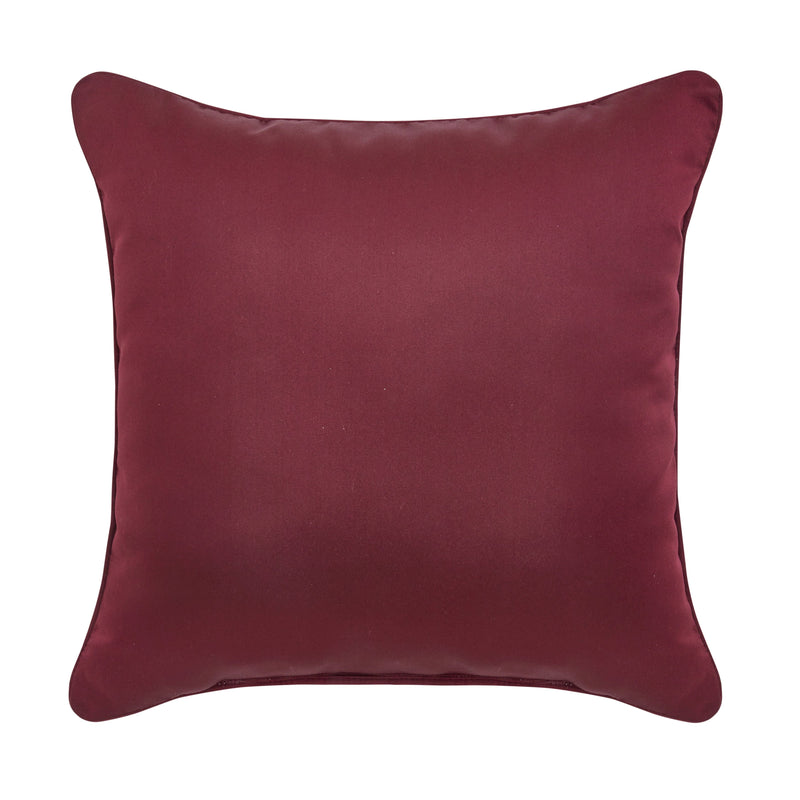 J. Queen New York Decorative Coordinate Pillows Phyllis 20" Square Embellished Decorative Throw Pillow