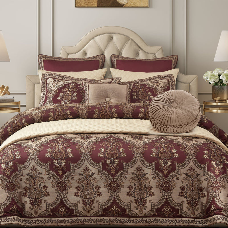 J. Queen New York Decorative Coordinate Pillows Phyllis Tufted Round Decorative Throw Pillow