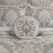 J. Queen New York Decorative Coordinate Pillows Queensbury Round Decorative Throw Pillow