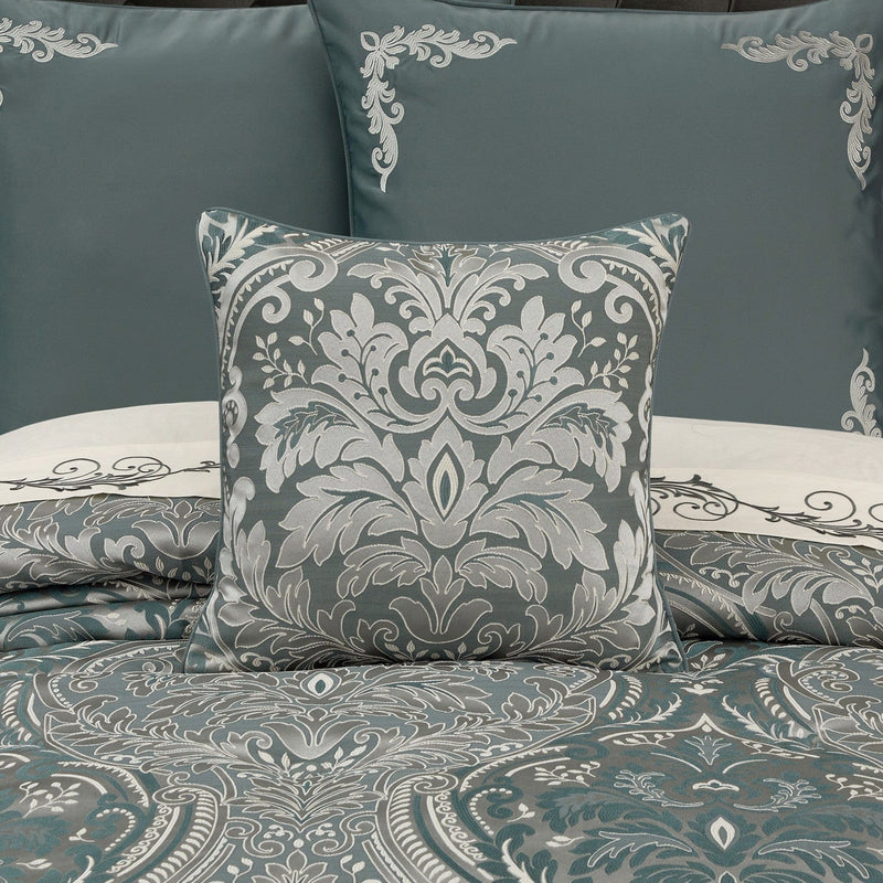 J. Queen New York Decorative Coordinate Pillows Renata 20" Square Decorative Throw Pillow