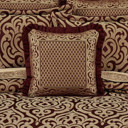 J. Queen New York Decorative Coordinate Pillows Renzo 20" Square Embellished Decorative Throw Pillow