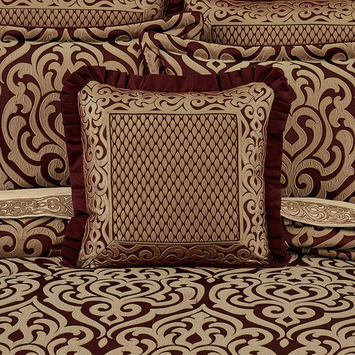 J. Queen New York Decorative Coordinate Pillows Renzo 20" Square Embellished Decorative Throw Pillow
