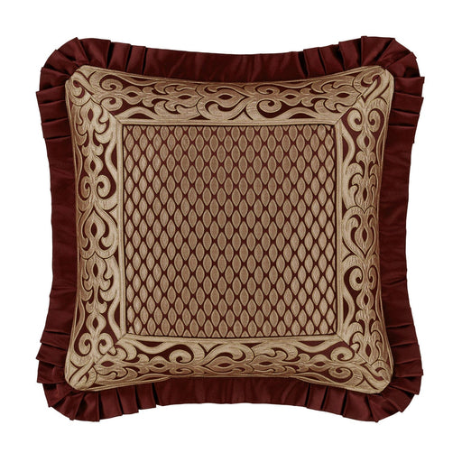 J. Queen New York Decorative Coordinate Pillows Renzo 20" Square Embellished Decorative Throw Pillow