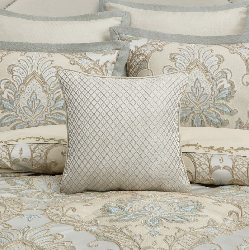 J. Queen New York Decorative Coordinate Pillows Rita 18" Square Decorative Throw Pillow
