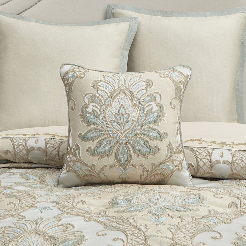 J. Queen New York Decorative Coordinate Pillows Rita 20" Square Decorative Throw Pillow