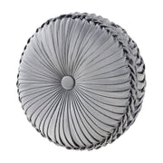 J. Queen New York Decorative Coordinate Pillows Romero Tufted Round Decorative Throw Pillow