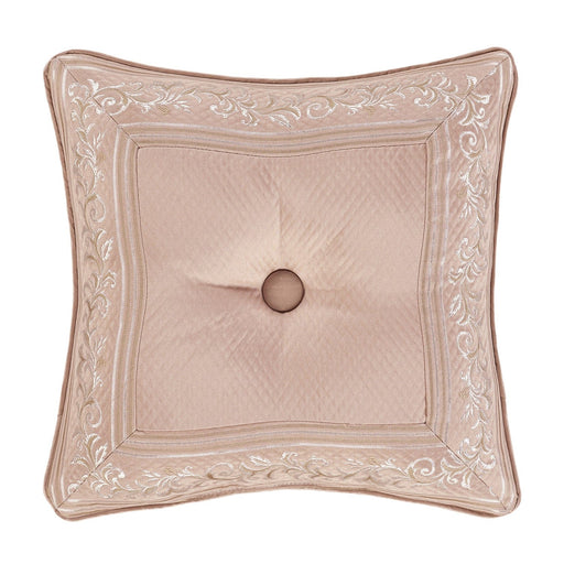 J. Queen New York Decorative Coordinate Pillows Rosewater 18" Square Decorative Throw Pillow
