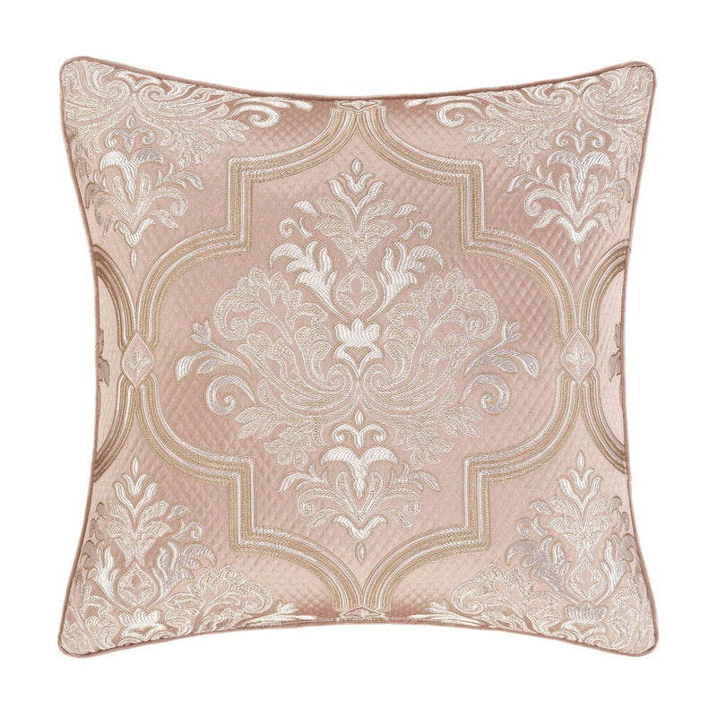 J. Queen New York Decorative Coordinate Pillows Rosewater 20" Square Decorative Throw Pillow