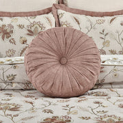J. Queen New York Decorative Coordinate Pillows Santa Rosa Tufted Round Decorative Throw Pillow