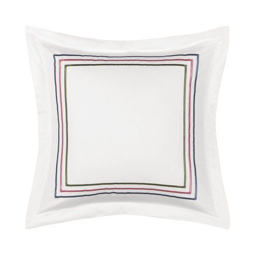 J. Queen New York Decorative Coordinate Pillows Savannah 18" Embroidered Square Decorative Throw Pillow