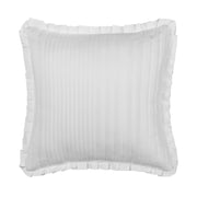 J. Queen New York Decorative Coordinate Pillows Savannah Solid 20" Square Quilted Decorative Throw Pillow