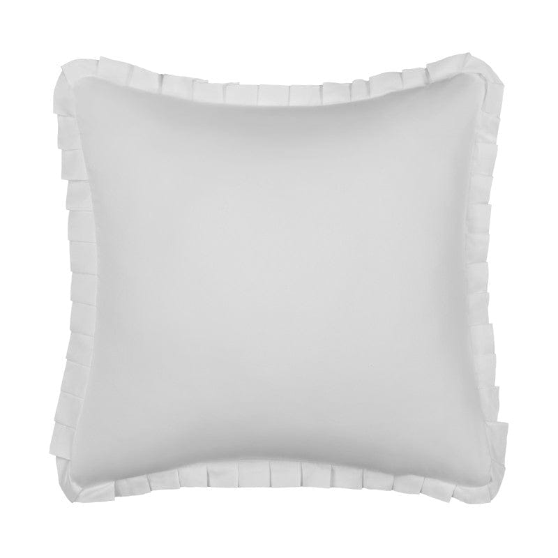 J. Queen New York Decorative Coordinate Pillows Savannah Solid 20" Square Quilted Decorative Throw Pillow