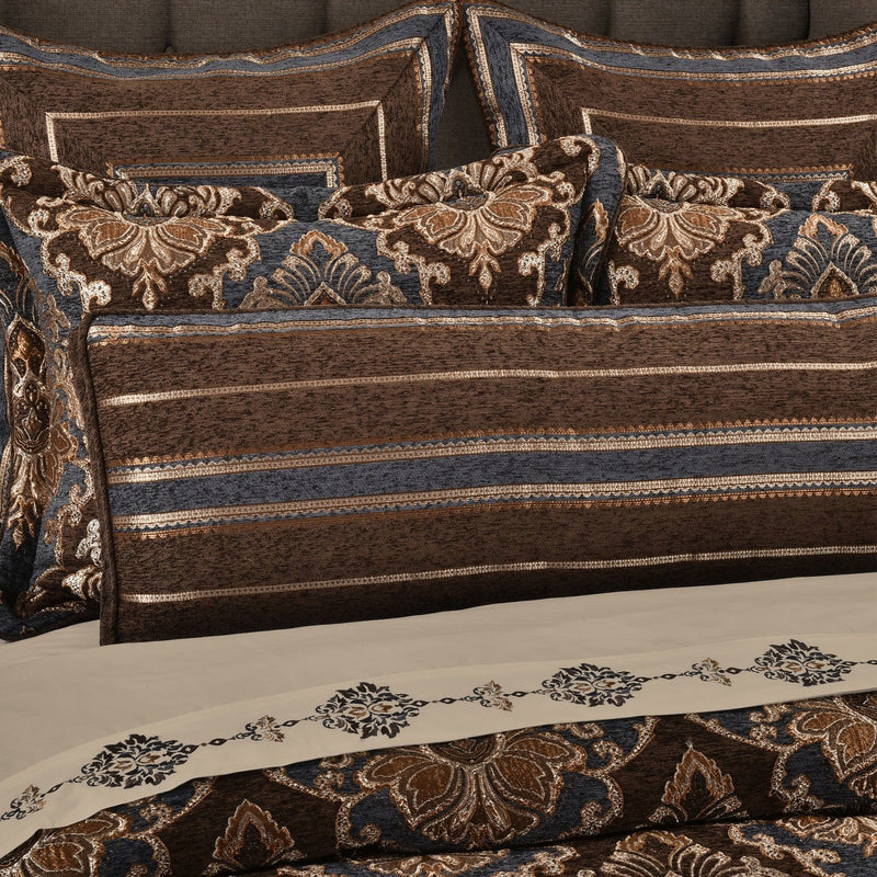 J. Queen New York Decorative Coordinate Pillows Sofia Bolster Decorative Throw Pillow
