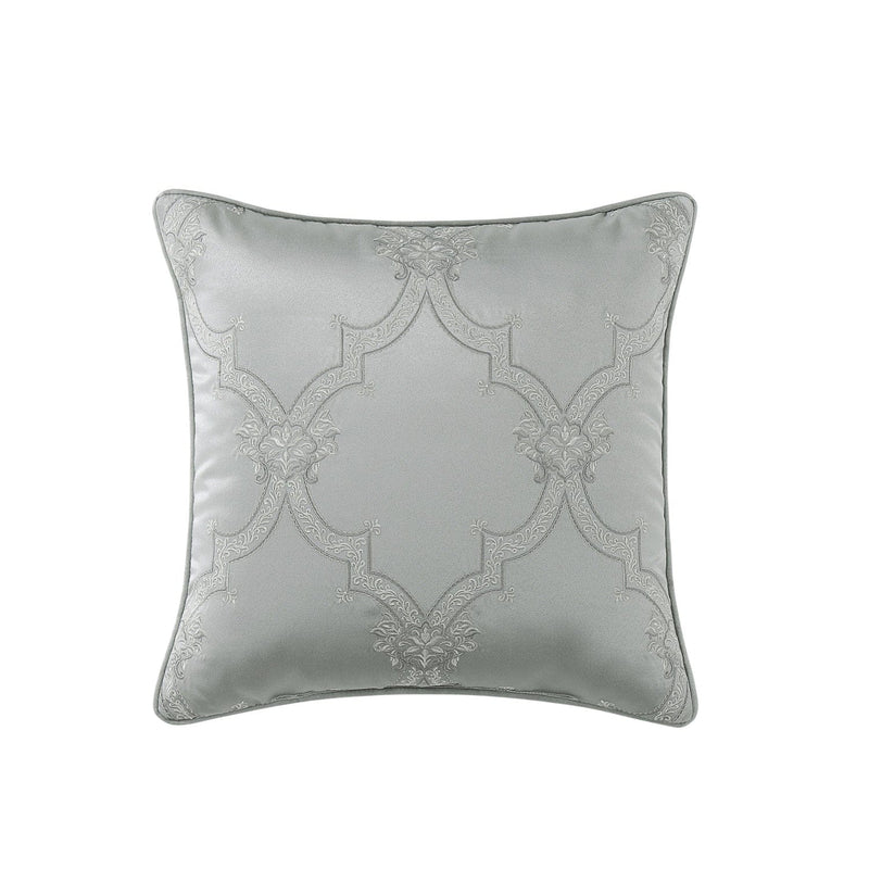 J. Queen New York Decorative Coordinate Pillows Sondra 20" Square Embellished Decorative Throw Pillow