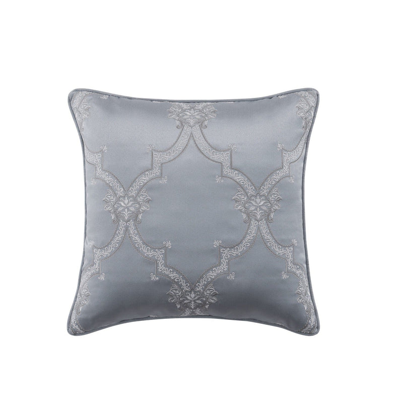 J. Queen New York Decorative Coordinate Pillows Sondra 20" Square Embellished Decorative Throw Pillow