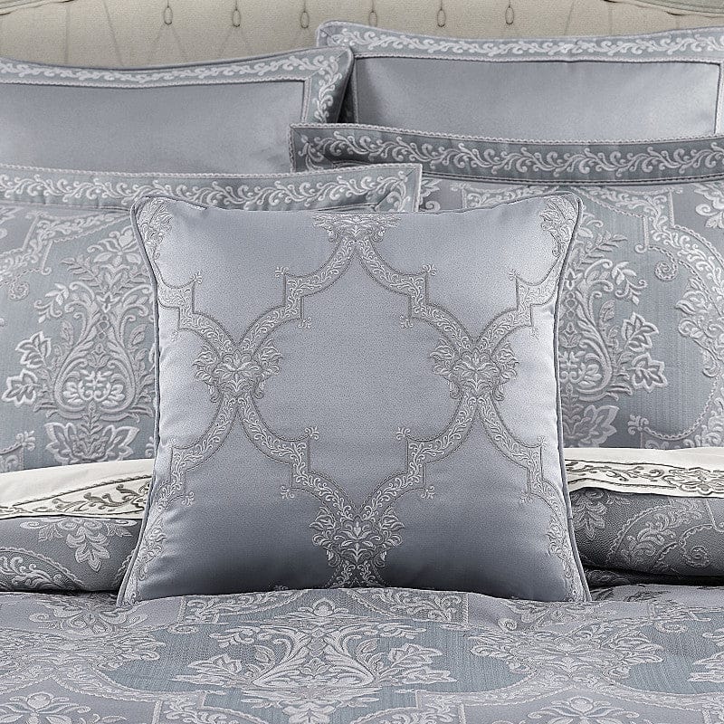 J. Queen New York Decorative Coordinate Pillows Sondra 20" Square Embellished Decorative Throw Pillow