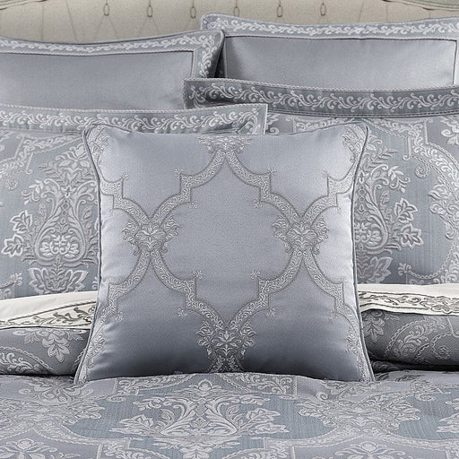 J. Queen New York Decorative Coordinate Pillows Sondra 20" Square Embellished Decorative Throw Pillow