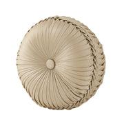 J. Queen New York Decorative Coordinate Pillows Sondra Tufted Round Decorative Throw Pillow