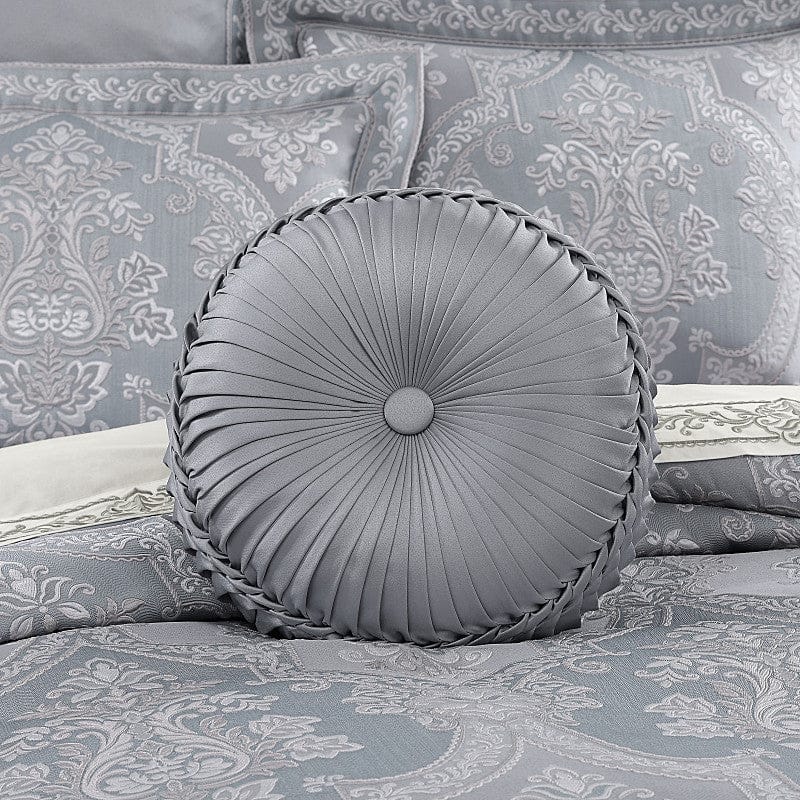 J. Queen New York Decorative Coordinate Pillows Sondra Tufted Round Decorative Throw Pillow