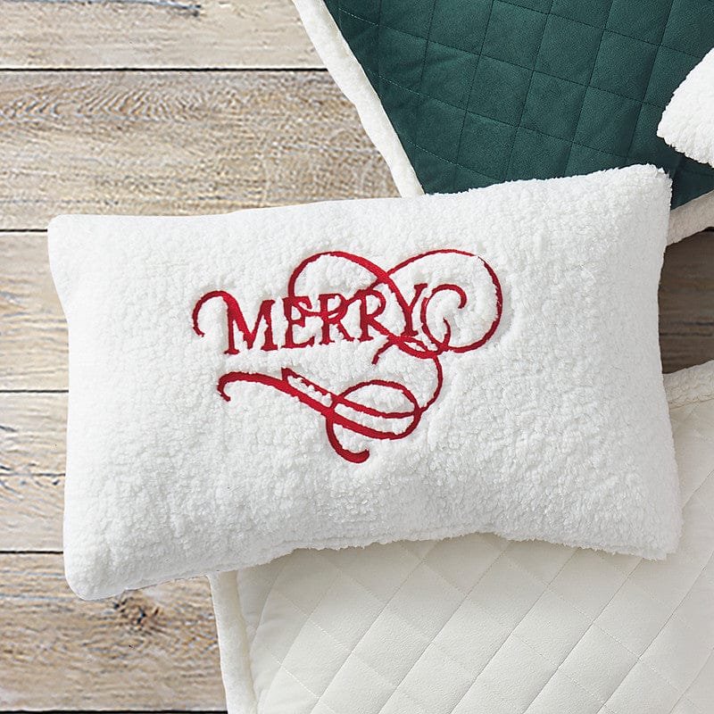 J. Queen New York Freestanding Decorative Pillow Merry Pillow Boudoir Decorative Throw Pillow