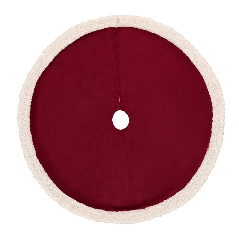 J. Queen New York Holiday Tree Skirt Casey Sherpa Holiday Tree Skirt