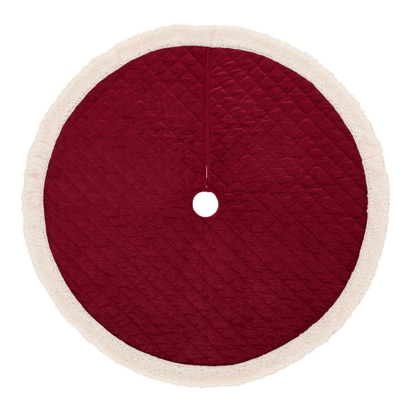 J. Queen New York Holiday Tree Skirt Casey Sherpa Holiday Tree Skirt