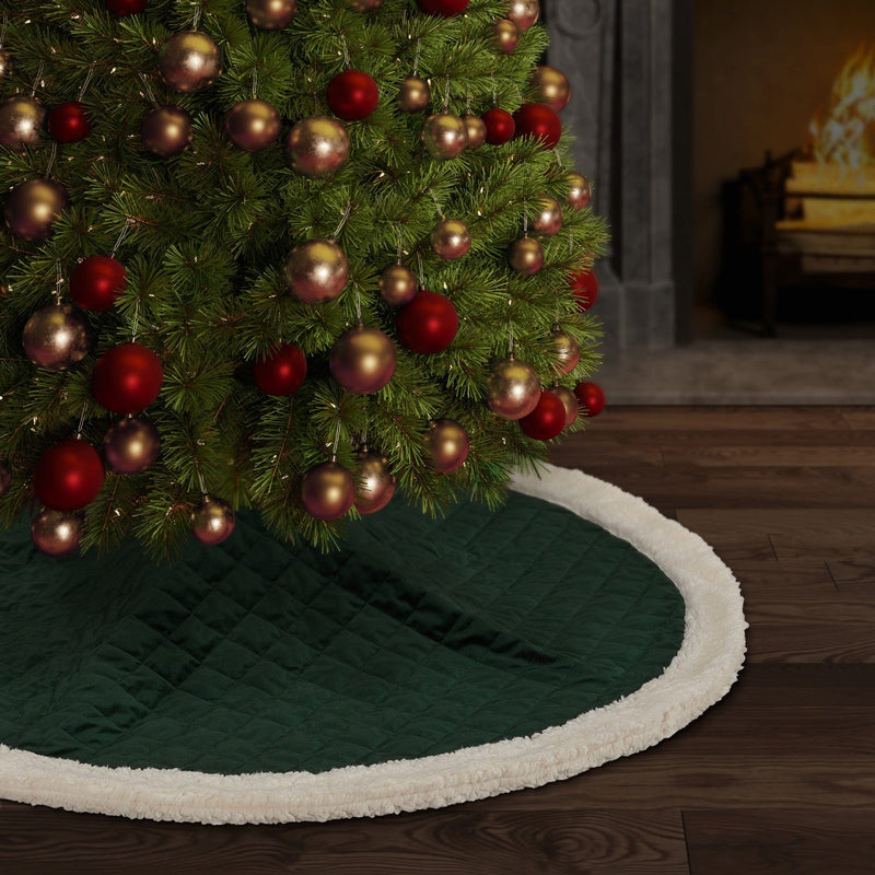 J. Queen New York Holiday Tree Skirt Casey Sherpa Holiday Tree Skirt