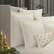 J. Queen New York Shams Casey Sherpa Euro Quilted Sham