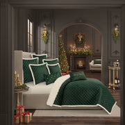 J. Queen New York Shams Casey Sherpa Euro Quilted Sham