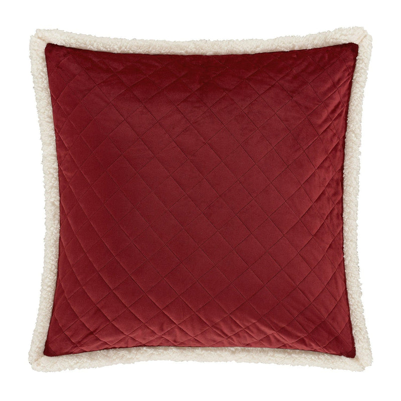 J. Queen New York Shams Casey Sherpa Euro Quilted Sham