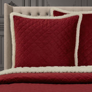 J. Queen New York Shams Casey Sherpa Euro Quilted Sham