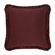 J. Queen New York Shams La Boheme Maroon Euro Sham