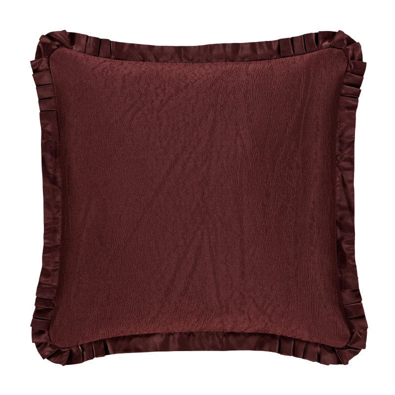 J. Queen New York Shams La Boheme Maroon Euro Sham