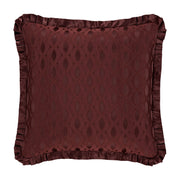 J. Queen New York Shams La Boheme Maroon Euro Sham