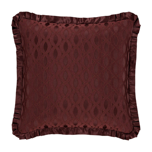 J. Queen New York Shams La Boheme Maroon Euro Sham