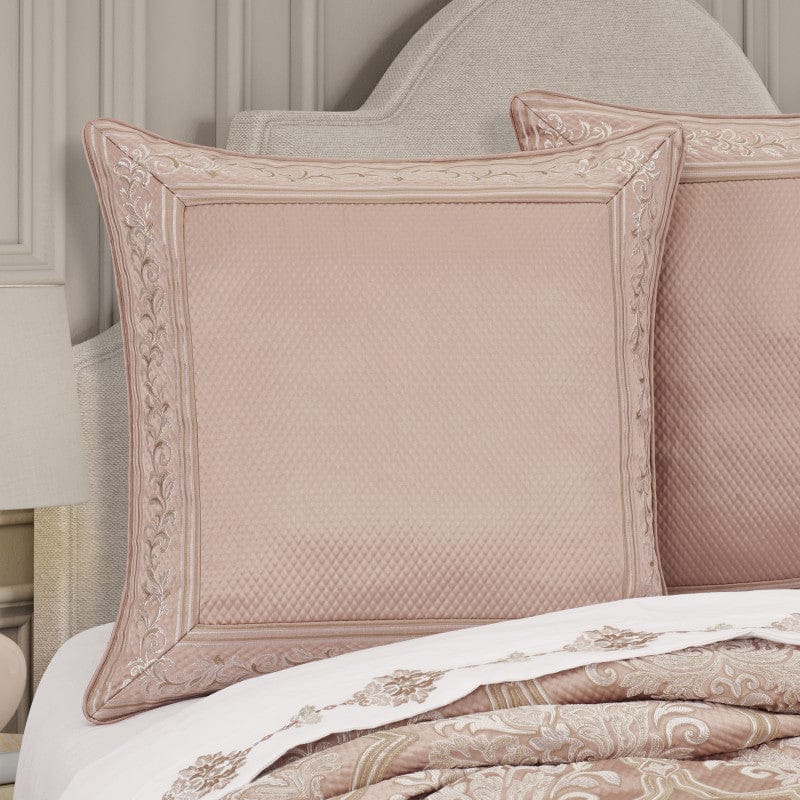 J. Queen New York Shams Rosewater Euro Sham