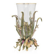 Jay Strongwater Vases Elva Butterfly and Leaf Vase