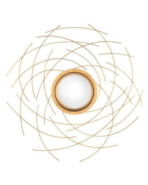 John-Richard Abstract Mirror in Gold Frame