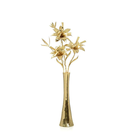 John-Richard Accents Brass Lilies Sculpture