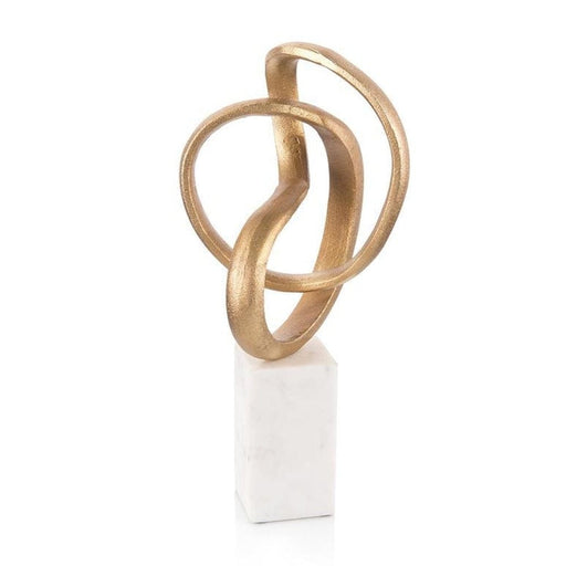 John Richard Accents Intertwined Sculpture in Gold