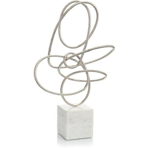 John Richard Accents Silver Ribbon Dance II Sculpture