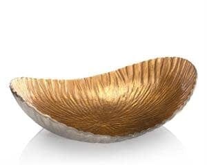 John-Richard Bowls Crinkled Bowl In Gold - FINAL SALE