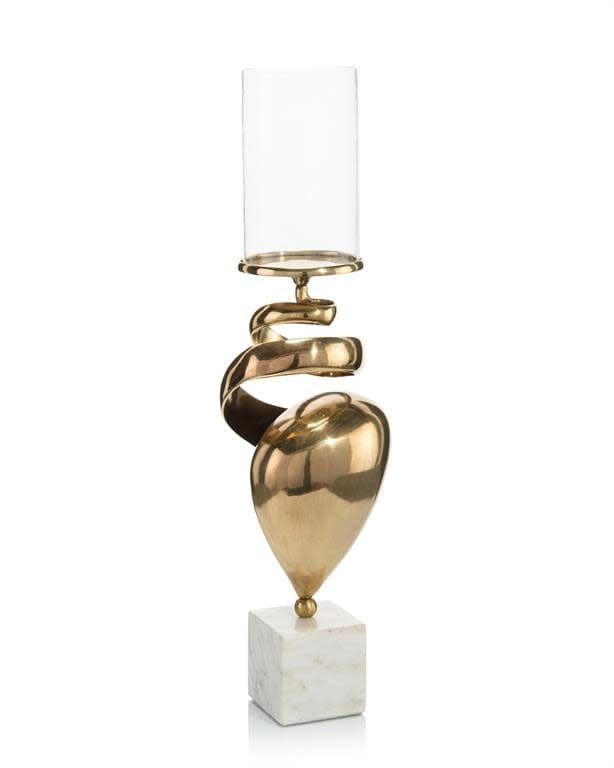 John Richard Candle Holders Twist Pillar Candle Holder