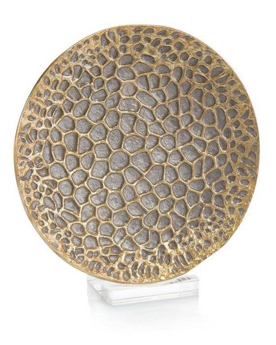 John Richard Charger Plates Gold & Silver Organic Charger- FINAL SALE