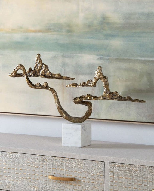 John Richard Decor & Accessories Floating Island in Brass